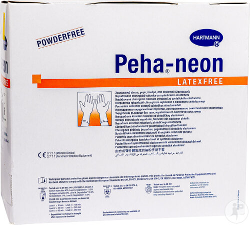 Hartmann Peha-Neon Plus PF Gants Chirurgie N°6 50 Paires