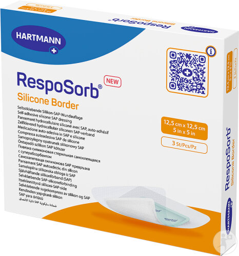 Hartmann RespoSorb Silicone Border 12,5x12,5cm Pièces 3
