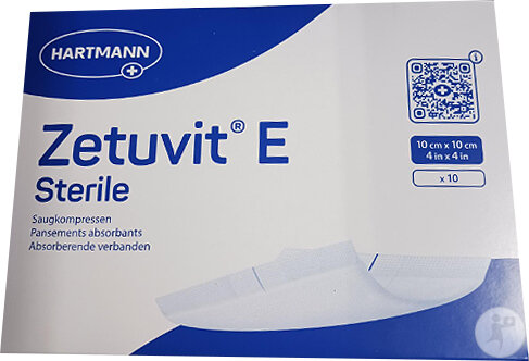 Hartmann Zetuvit E Pansements Absorbants Stériles 10x10cm Pièces 10 (4137841)