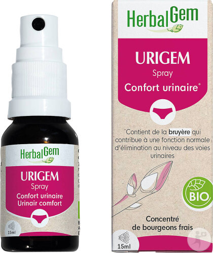 Herbalgem Complexe Confort Urinaire Urigem GC27 Bio Spray Flacon 15ml