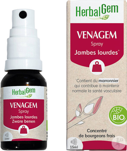 Herbalgem Complexe Jambes Lourdes Venagem GC17 Bio Spray Flacon 15ml