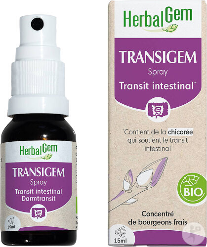 Herbalgem Complexe Transit Intestinal Transigem GC20 Bio Spray Flacon 15ml