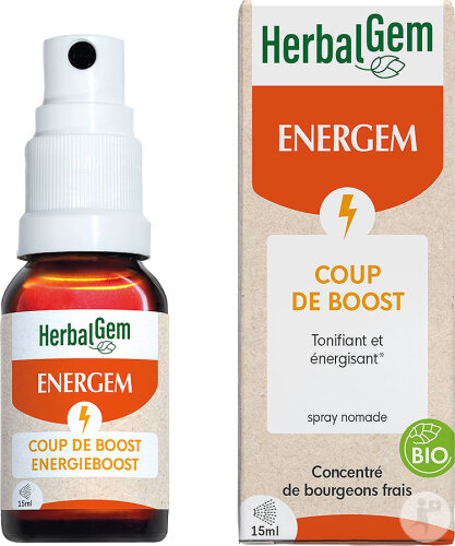 Herbalgem Energem Coup De Boost Complément Alimentaire Bio Spray 15ml