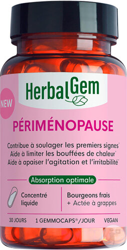 Herbalgem Gemmocaps Périmenopause Vegan 30 Gélules