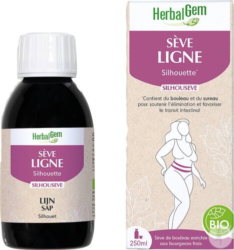 Herbalgem Silhousève Ligne Sève De Bouleau Fraîche Enrichie Aux Bourgeons Bio 250ml
