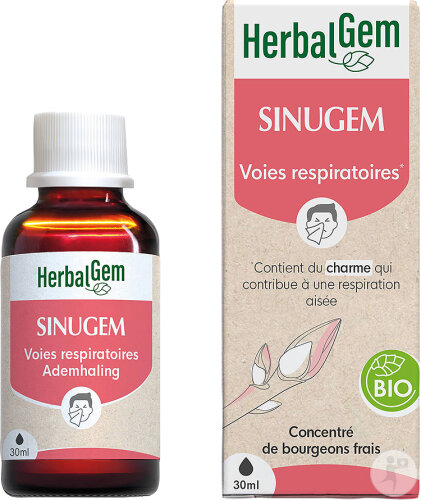 Herbalgem Sinugem GC15 Complexe Voies Respiratoires Bio Flacon 30ml