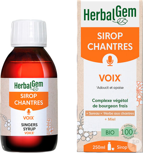 Herbalgem Sirop Des Chantres Voix Bio 250ml