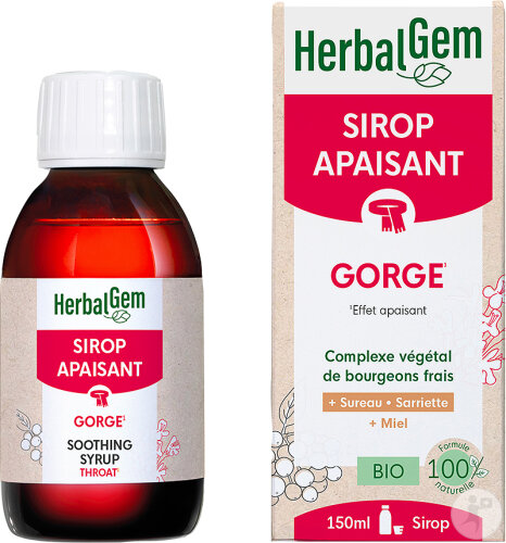 Herbalgem Sirop Des Refroidissements Gorge Bio 150ml