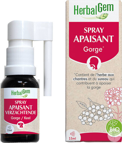 Herbalgem Spray Apaisant Gorge Bio 15ml
