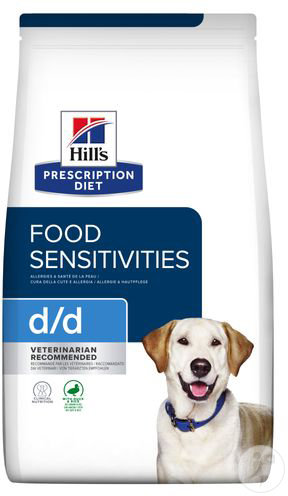 Hill's Pet Nutrition Prescription Diet Food Sensitivities D/D Aliment Chien Au Canard Et Riz 4kg