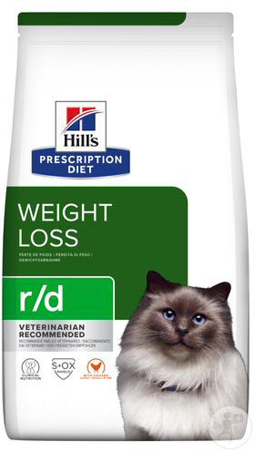 Hill's Pet Nutrition Prescription Diet R/D Perte De Poids Aliment Pour Chat Au Poulet 3kg