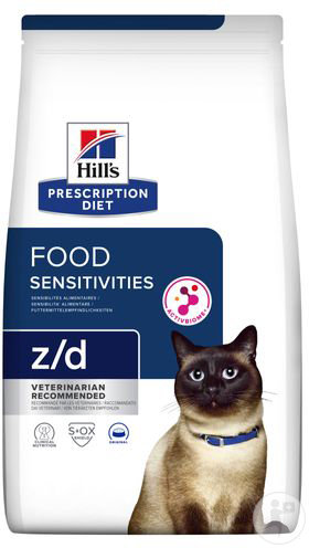 Hill's Pet Nutrition Prescription Diet Food Sensitivities Z/D Aliment Pour Chat 3kg