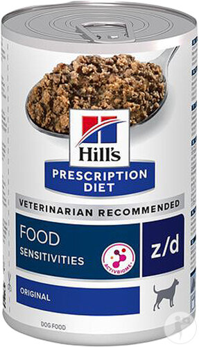 Hill's Pet Nutrition Prescription Diet Food Sensitivities Z/D Aliment Pour Chien 12x370g