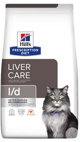 Hill's Pet Nutrition Prescription Diet Liver Care L/D Feline Au Poulet 1,5kg