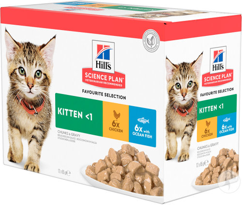 Hill's Science Plan Feline Kitten Classic Selection 12x85g