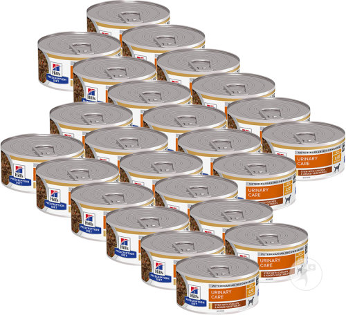 Hill's Pet Nutrition Prescription Diet C/D Urinary Care Canine Mijoté Poulet Et Légumes 24x156g