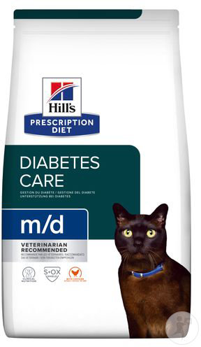 Hill's Pet Nutrition Prescription Diet M/D Diabetes Care Aliment Chat Au Poulet 3kg
