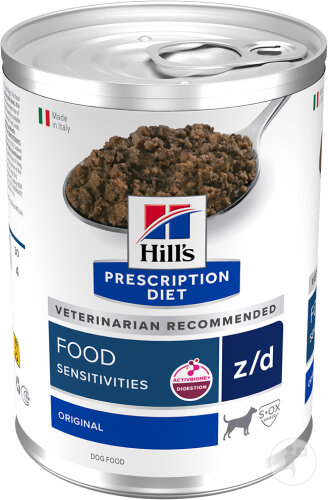 Hill's Prescription Diet Z/D Food Sensitivities Pour Chien 12x370g