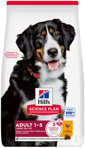 Hill's Science Plan Adult Croquettes Pour Grand Chien Au Poulet 6kg