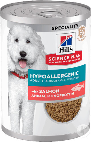 Hill's Science Plan Hypoallergénique Pâtée Pour Chien Adulte Au Saumon 12x363g