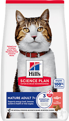 Hill's Science Plan Mature Adult Croquettes Au Saumon Pour Chat 1,5kg