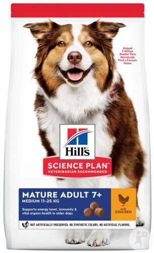Hill's Science Plan Mature Adult Croquettes Pour Chien Âgé Au Poulet 6kg