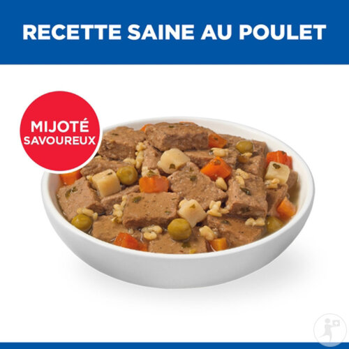 Hill’s Science Plan Mature Adult Mijoté Pour Chien Mature Au Poulet Et Légumes 12x363g-2
