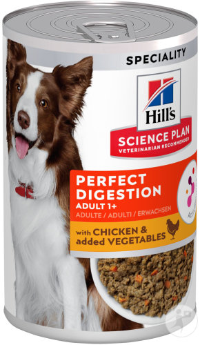 Hill's Science Plan Perfect Digestion Aliment Pour Chien Au Poulet Pots 12x363g
