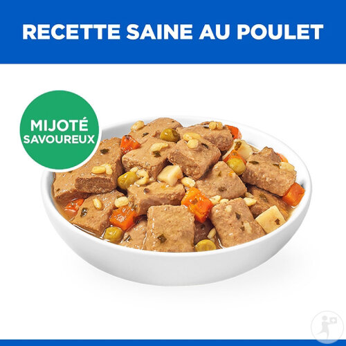 Hill’s Science Plan Puppy Mijoté Pour Chiot Au Poulet Et Légumes Ajoutés Boîte 12x363g-2