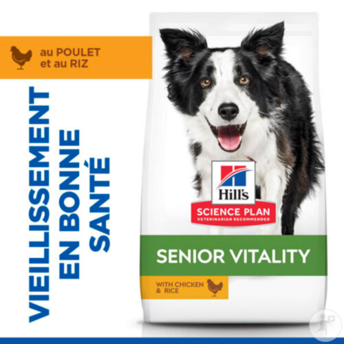 Hill's Science Plan Senior Vitality Aliment Pour Medium Chien Mature 7+ Au Poulet & Riz 14kg-2