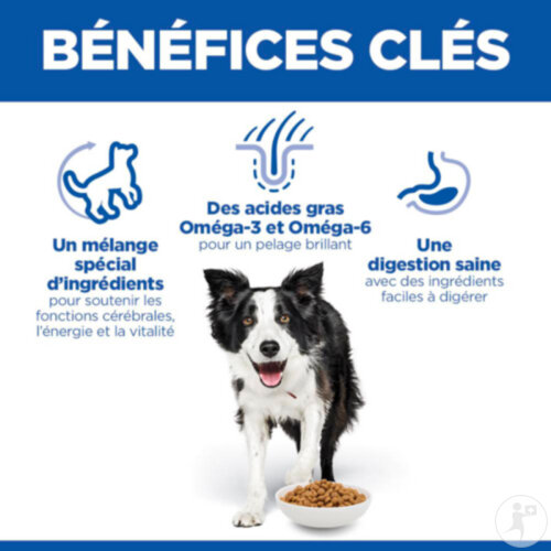 Hill's Science Plan Senior Vitality Aliment Pour Medium Chien Mature 7+ Au Poulet & Riz 14kg-4