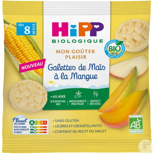 HiPP Biologique Galettes De Maïs À La Mangue Sachet 23g