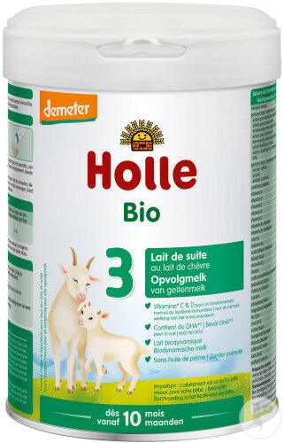 Holle Baby Food Lait De Suite 3 Au Lait De Chèvre Bio Dès 10 Mois 800g