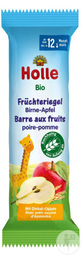 Holle Barre Aux Fruits Bio Poire Pomme 25g