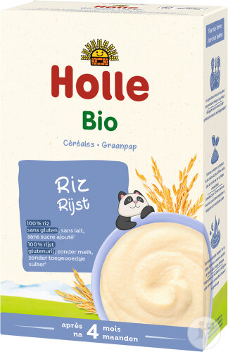 Holle Bio Céréales Complètes Bouillie Riz Après 4 Mois 250g