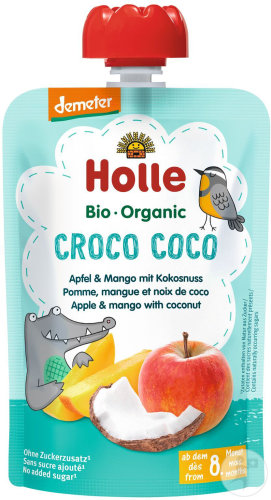 Holle Bio Croco Gourde Coco Pomme Mangue Et Noix De Coco 100g