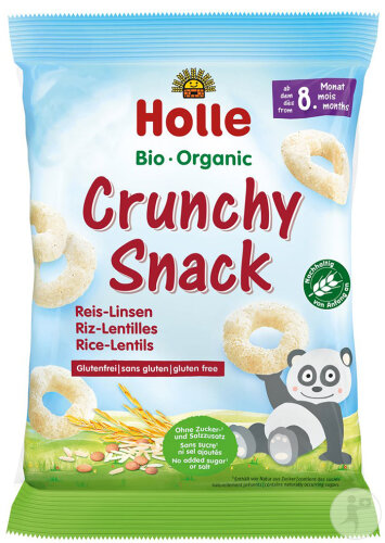 Holle Bio Crunchy Snacks Riz-Lentilles 25g