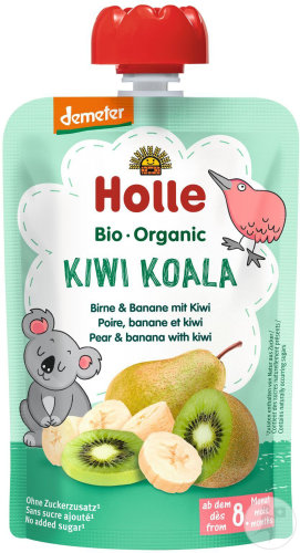 Holle Bio Kiwi Koala Gourde Poire Banane Et Kiwi 100g