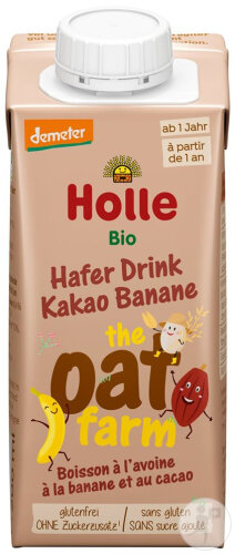 Holle Boisson À L'Avoine Cacao Banane Bio 200ml