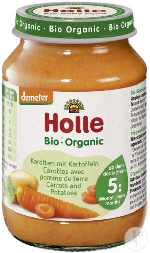 Holle Carottes Avec Pomme De Terre 190g