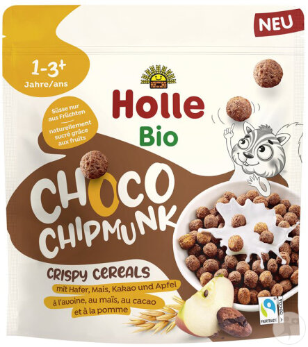 Holle Choco Chipmunk Crispy Cereals 125g