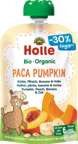 Holle Paca Pumkin Pouchy Portion/Pêche/Banane/Avoine 100g