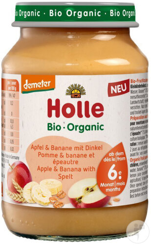 Holle Pomme & Banane À L'Épeautre 190g