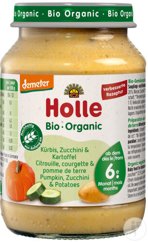 Holle Potiron/Courgette/Pomme De Terre 190g