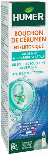 Humer Bouchon De Cérumen Spray Auriculaire 50ml
