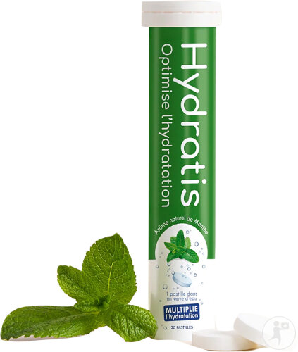 Hydratis Pastilles D’Hydratation Menthe Tube 20 Pastilles Effervescents