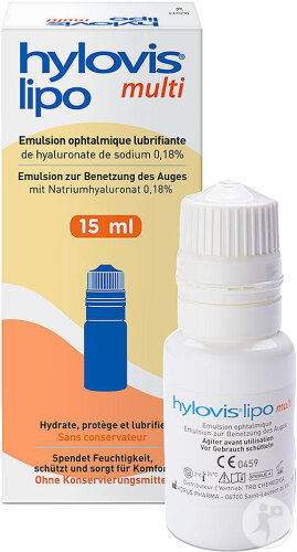 Hylovis Lipo Multi Émulsion Ophtalmique Lubrifiante Flacon 15ml