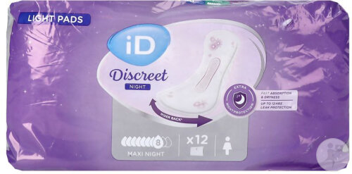 iD Discreet Maxi Night 12 Pièces