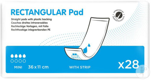 iD Rectangular Pad 36x11cm Pe S 28 Pièces