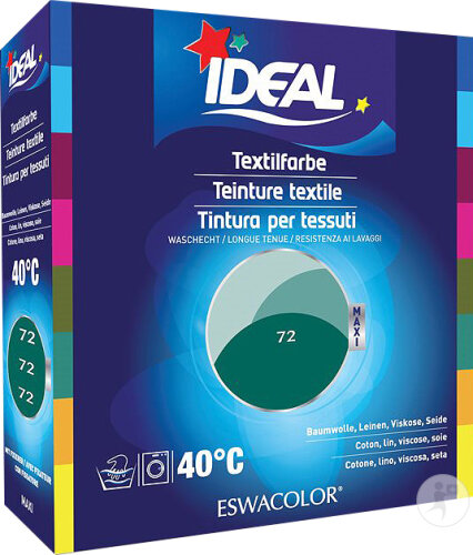 Ideal Maxi Teinture Textile 72 Émeraude 75ml + 100g